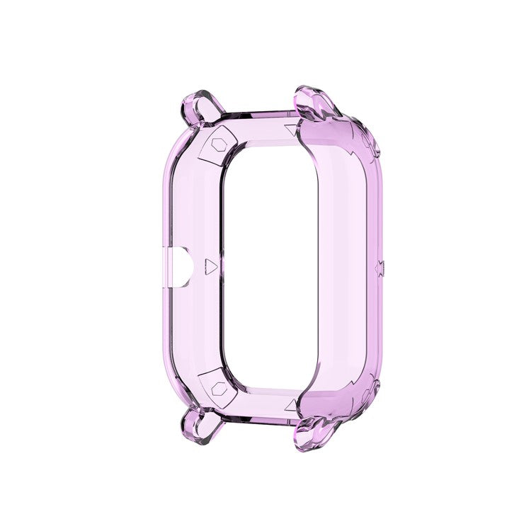 Soft Clear TPU Watch Protective Cover for Huami Amazfit GTS Watch - Transparent Purple