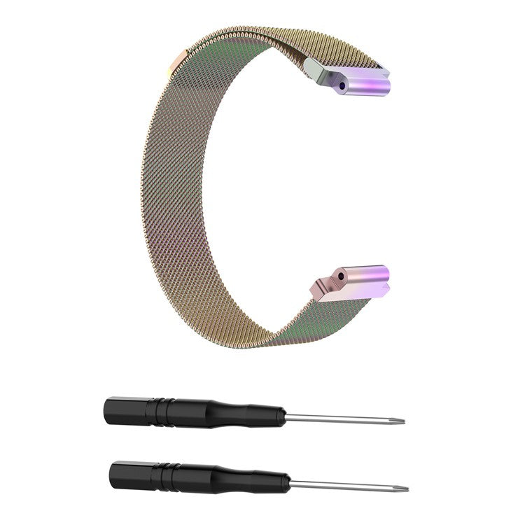 Milanese Fine Mesh Stainless Steel Smart Watch Band for Garmin Forerunner 220/230/235/630/620/735 - Multi-color