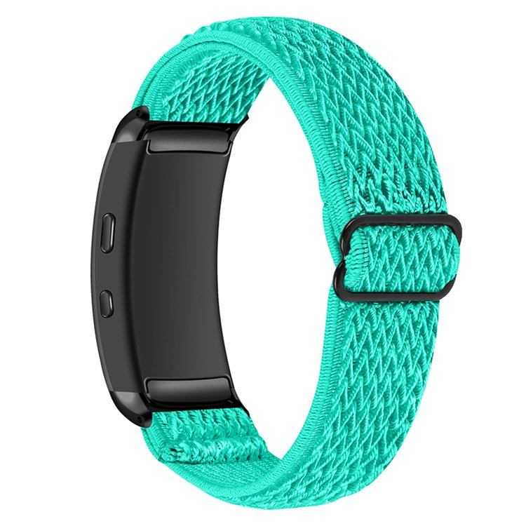 For Samsung Gear Fit2 SM-R360 Nylon Woven Watch Strap Replacement Adjustable Wrist Band - Mint Green