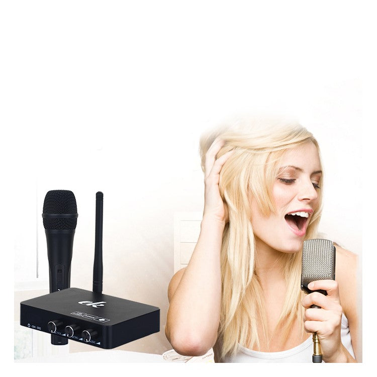 K2 Professional Wireless Microphone System for Karaoke Machine for Phone/TV/TV Box/PC