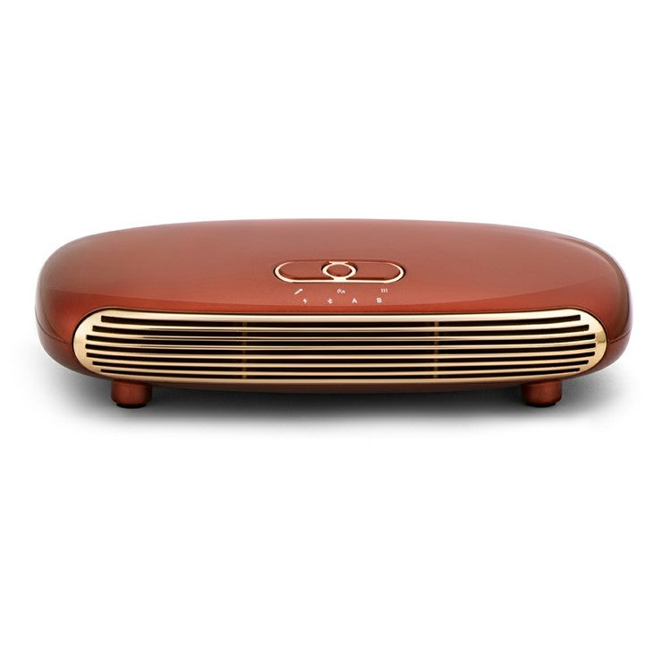 K8 Dual Wireless Microphones Mini Family Home Karaoke System Singing Machine Box - Red/US Plug