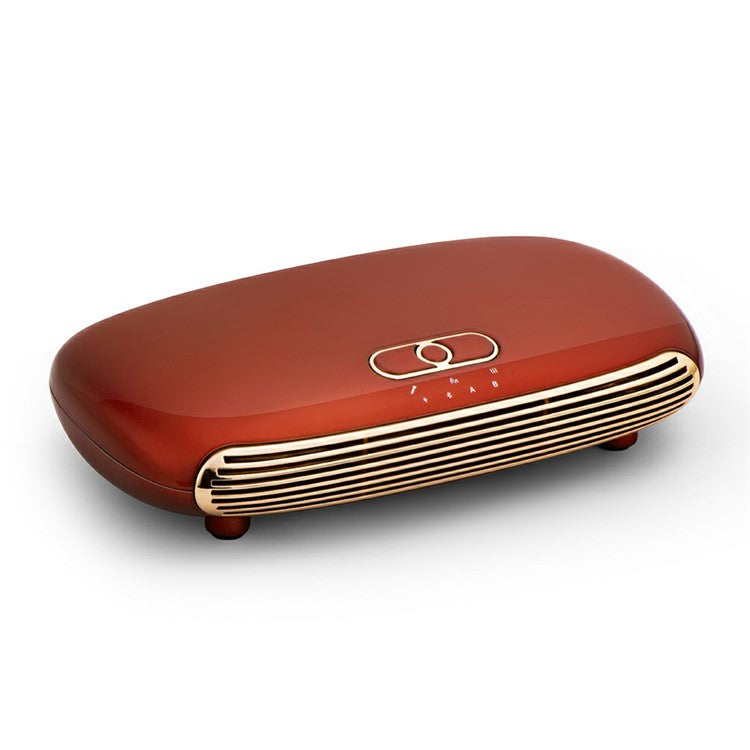 K8 Dual Wireless Microphones Mini Family Home Karaoke System Singing Machine Box - Red/US Plug