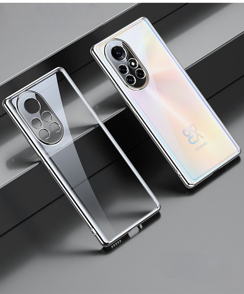 Transparent Electroplating Straight Edge Ultra-Thin TPU Suitable For Nova 8