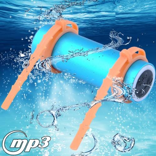 8GB USB Rechargeable Swimming Sport IPX8 Waterproof MP3 Player with FM Stereo (Blue)
