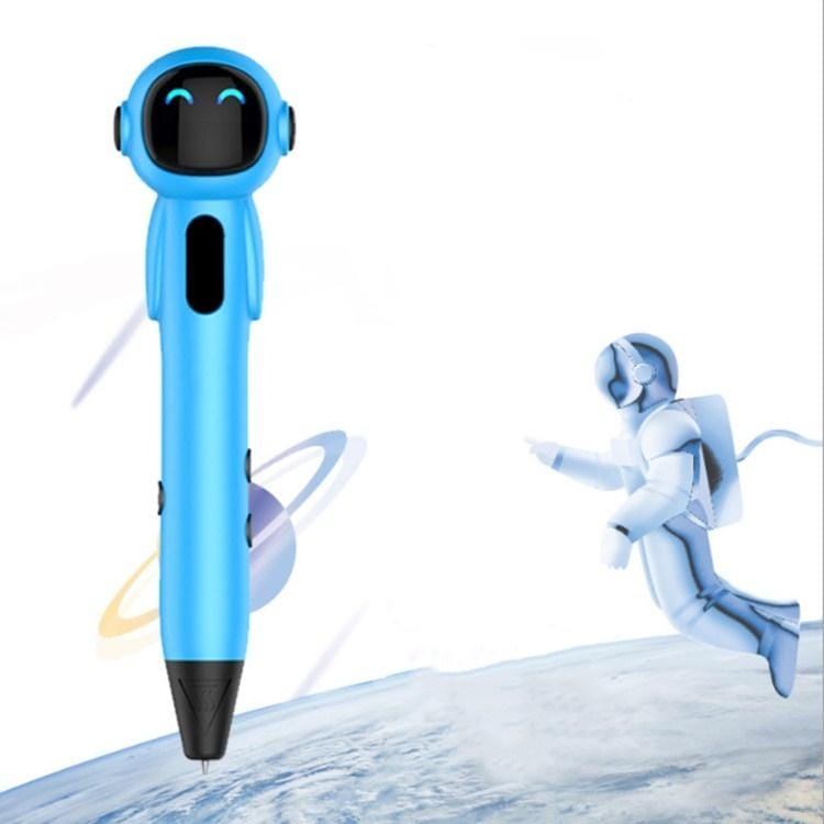Astronaut 3D Printing Pen Low Temperature Intelligent Wireless Stereo Graffiti Painting Children 3D Brush, Battery Capacity:1000 mAH (Blue)