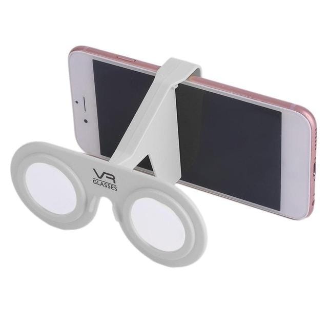 Portable Mini VR 3D Virtual Reality Glasses Suitable for 4.0-6.5 inch Phone (White)