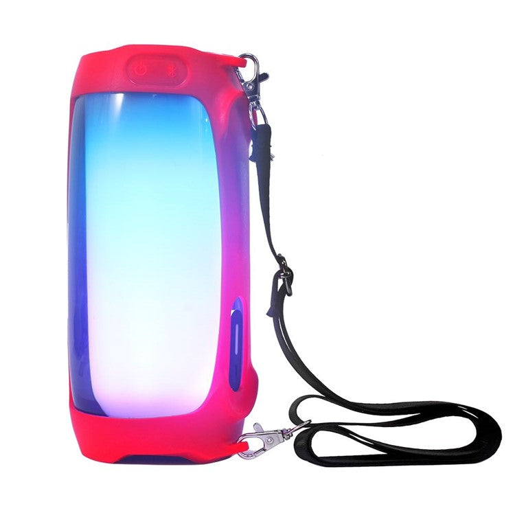 Soft Silicone Case for JBL Pulse 4 Bluetooth Speaker - Red