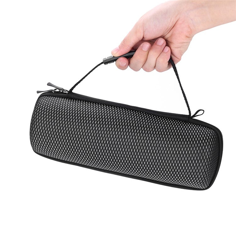 For JBL Flip 6 Bluetooth Speaker Anti-scratch Carrying Bag Portable Storage Case - Grid Black