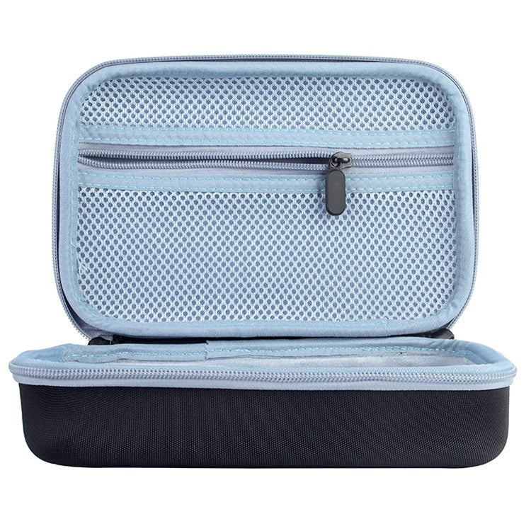 For Bose SoundLink Flex Shockproof Storage Box Dustproof Wear-resistant Speaker Storage Case Bag with Shoulder Strap - Black / Blue