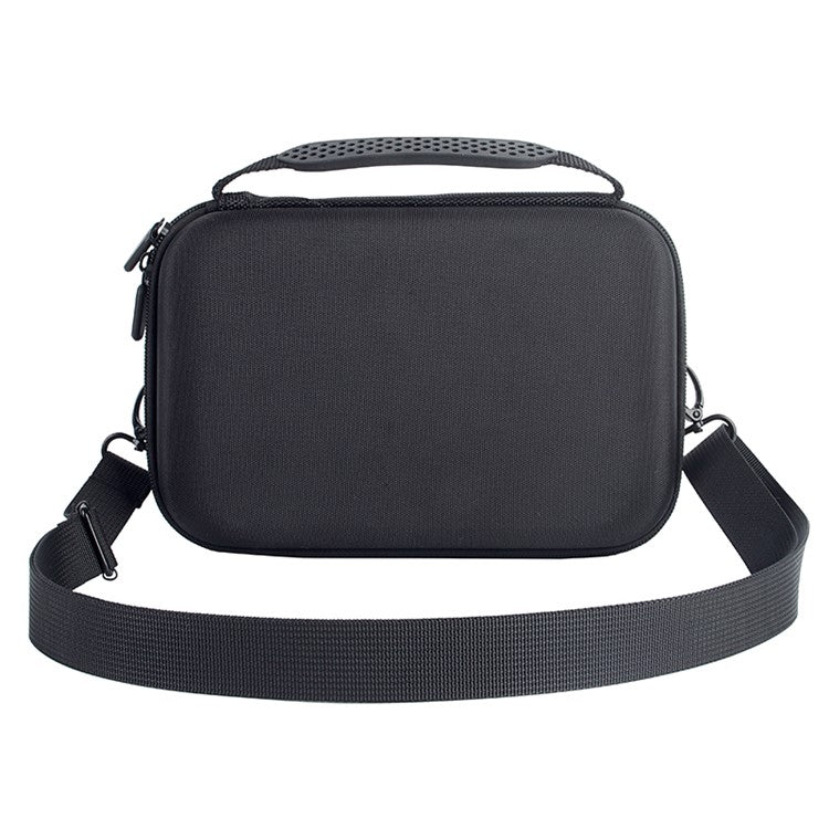 For Bose SoundLink Flex Shockproof Storage Box Dustproof Wear-resistant Speaker Storage Case Bag with Shoulder Strap - Black