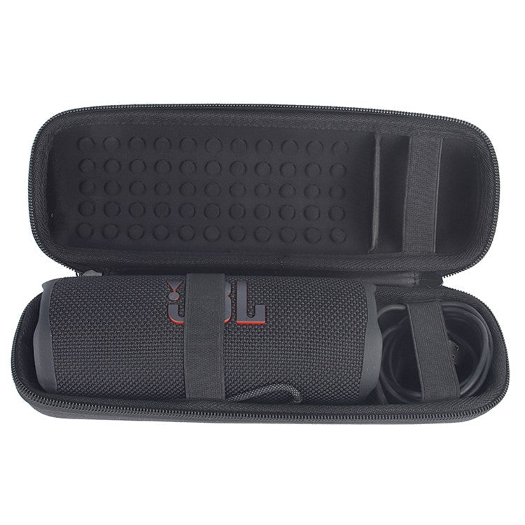 For JBL Flip 6/Flip 5/Flip 4 Portable Shockproof Carrying Case Bluetooth Speaker Storage Bag - Black