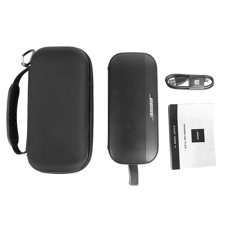 For Bose SoundLink Flex EVA Anti-scratch Bluetooth Speaker Protection Bag Case Travel Storage Bag - Black