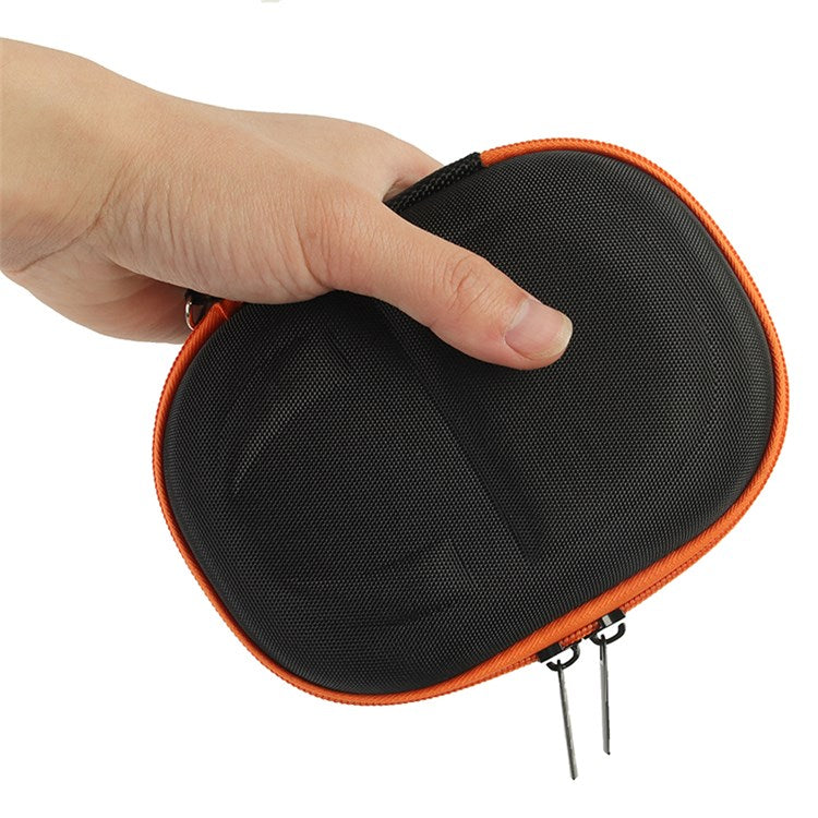 For JBL Clip4 Speaker Hard EVA Storage Box Travel Portable Bag - Black/Orange