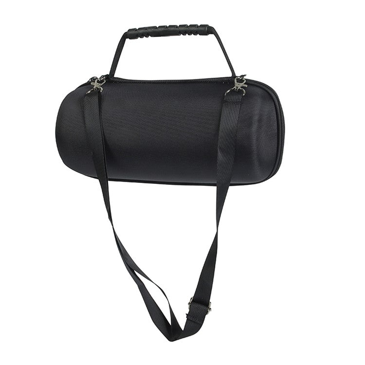 Portable Hard EVA Storage Case for JBL Pulse 5, Bluetooth Speaker Travel Carrying Bag with Shoulder Strap - Black / Grey