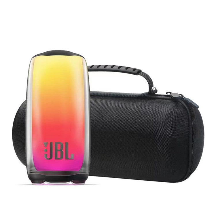 Hard EVA Storage Case for JBL Pulse 5, Zipper Pocket Travel Carrying Box Portable Bluetooth Speaker Storage Holder with Shoulder Strap