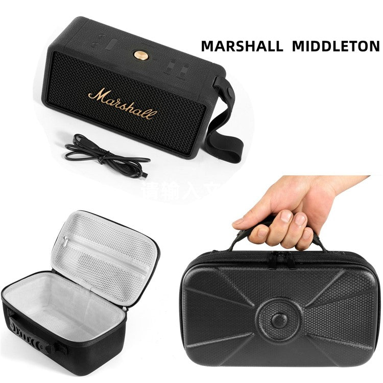 Storage Case Bag for Marshall Middleton Bluetooth Wireless Speaker, Shockproof EVA Hard Shell Handbag