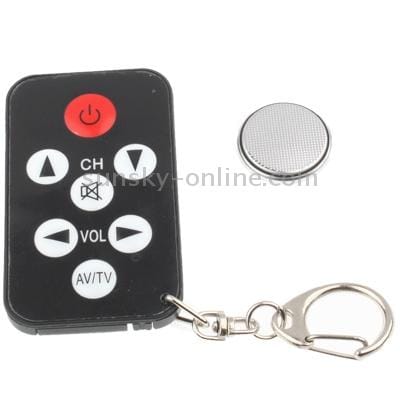 Super Mini TV Universal Remote Controller with Keychain (White)