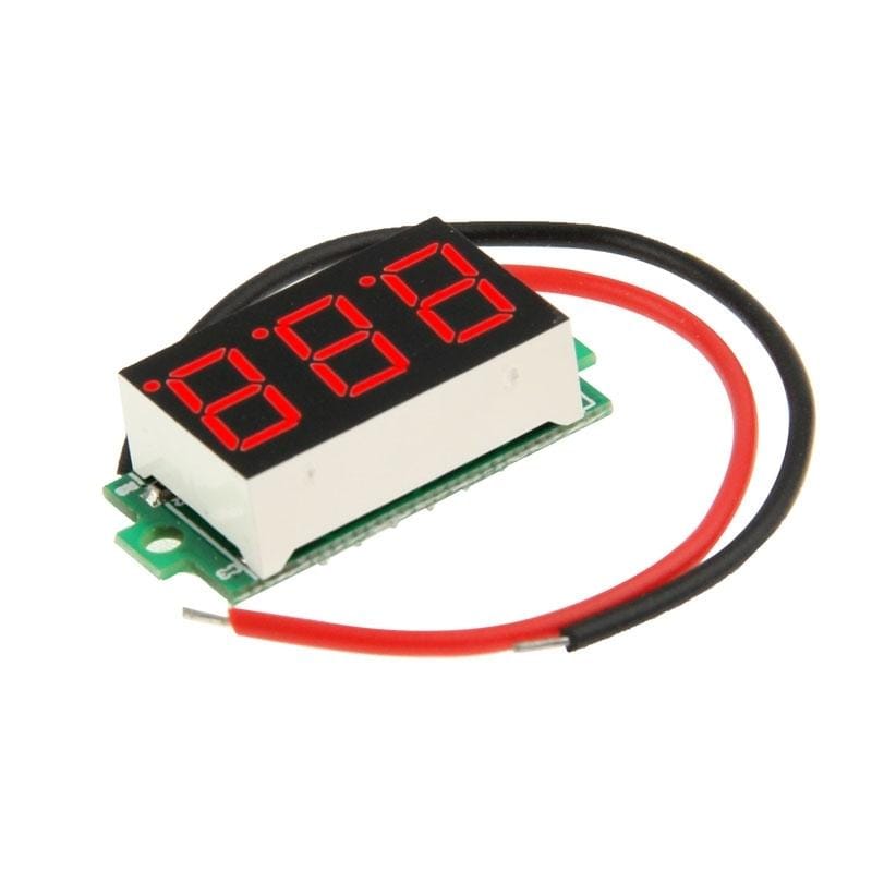 DC 3.2-30V Red Light Mini Digital Voltage Panel Meter (Style1)