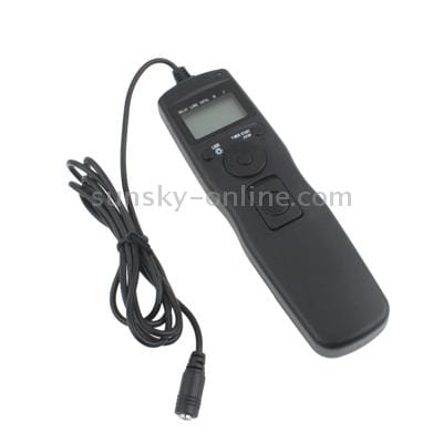 LCD Display Timer Remote Control for Canon 1000D / 550D / 500D / Pentax K200D / K110D / K100D / Samsung GX-1S / GX-1L (Black)