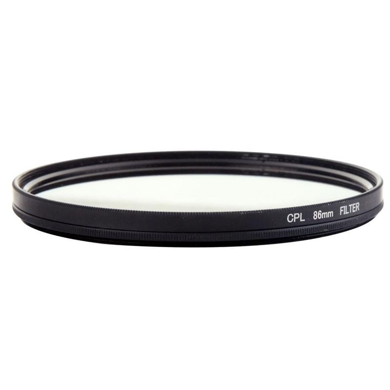 Aluminum Alloy 86mm Polarizing CPL Filter for DSLR Camera Lens (Black)