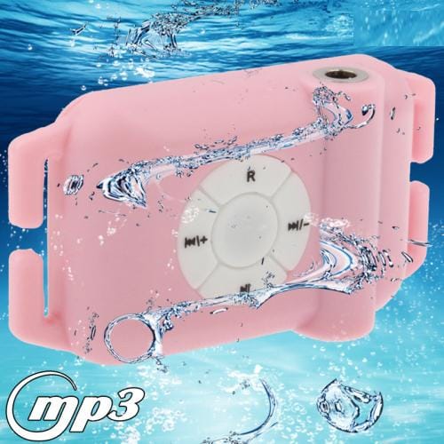 8GB Waterproof Swimmer USB MP3 Player with Earphone and FM Radio Function , Baby Blue (Pink)