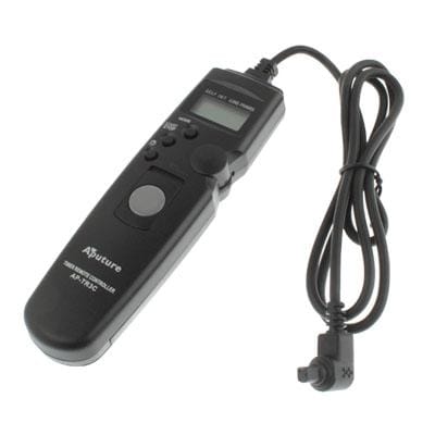Aputure AP-TR3C LCD Timer Remote Cord for Canon EOS 7D, 50D, 40D, 30D, 5D, 20D, 10D, 5D Mark II, 5D Mark ?, 1DMark IV, 1Ds Mark III, 1D Mark III, 1D Mark II N, 1Ds Mark II, 1D Mark II, 1Ds, 1D, 1V, EOS 3, D2000