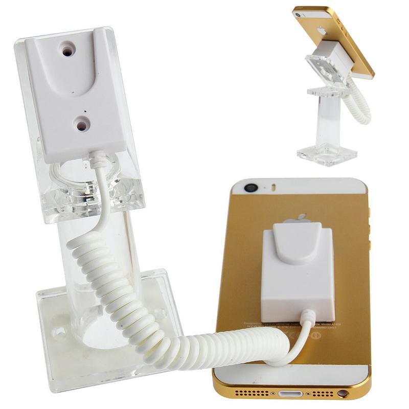 Universal Burglar Display Holder / Display Anti-theft Holder, without Alarm, For iPhone, Samsung, HTC, LG, Sony, Huawei, Lenovo and other Smartphones (White)