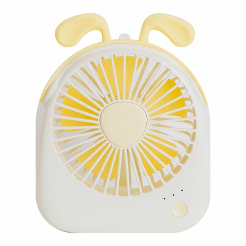 WT-F14 1200 mAh Rabbit Shape Mini Portable Fan with 3 Speed Control (White)