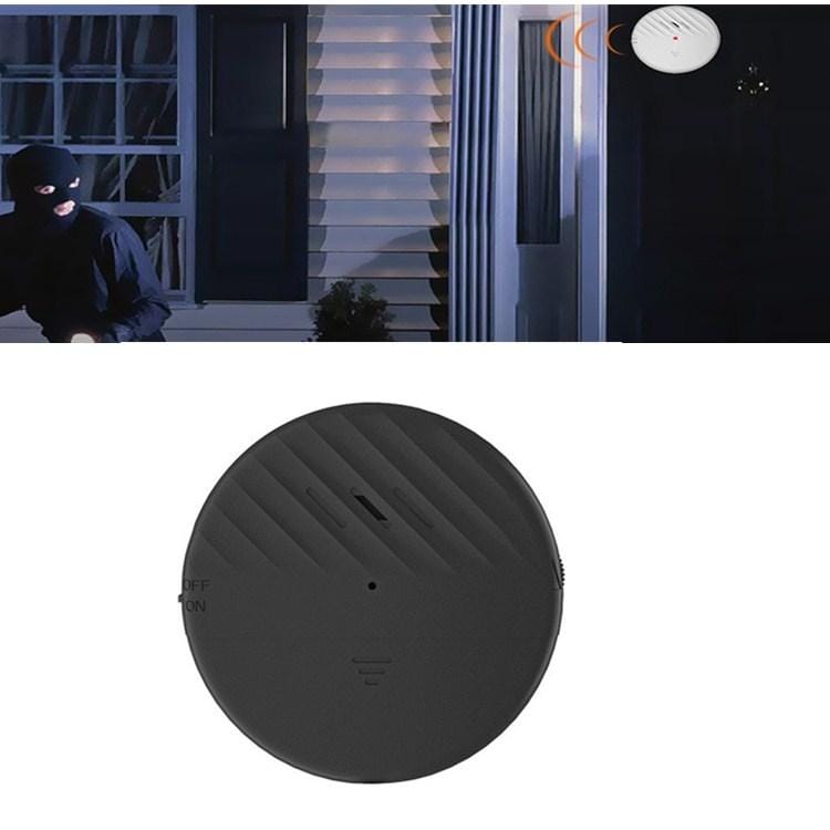 125dB Vibration Sensor Alarm Door and Window Alarm Home Personal Anti-theft Alarm (Black)