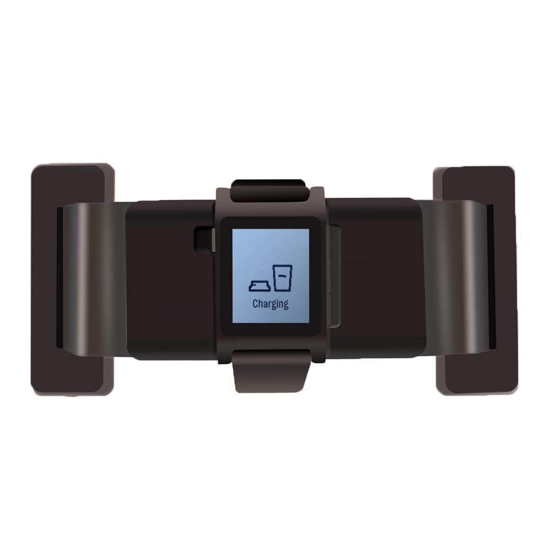 For Pebble 2+ / 2 SE CE / RoHS / FCC Certificated Charger Charging Dock Base Cradle Holder with 1.2m Charging Cable (Black)