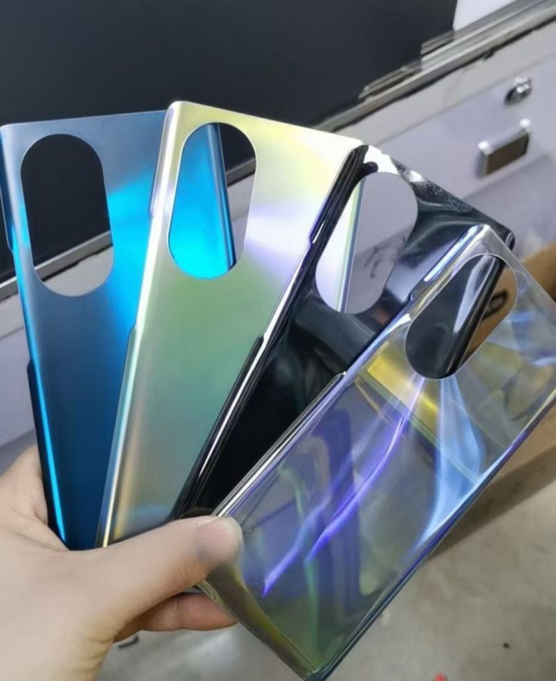 Back Cover is Suitable For Nova 8 Glass Back Cover Battery Housing Case (Yellow With Blue)