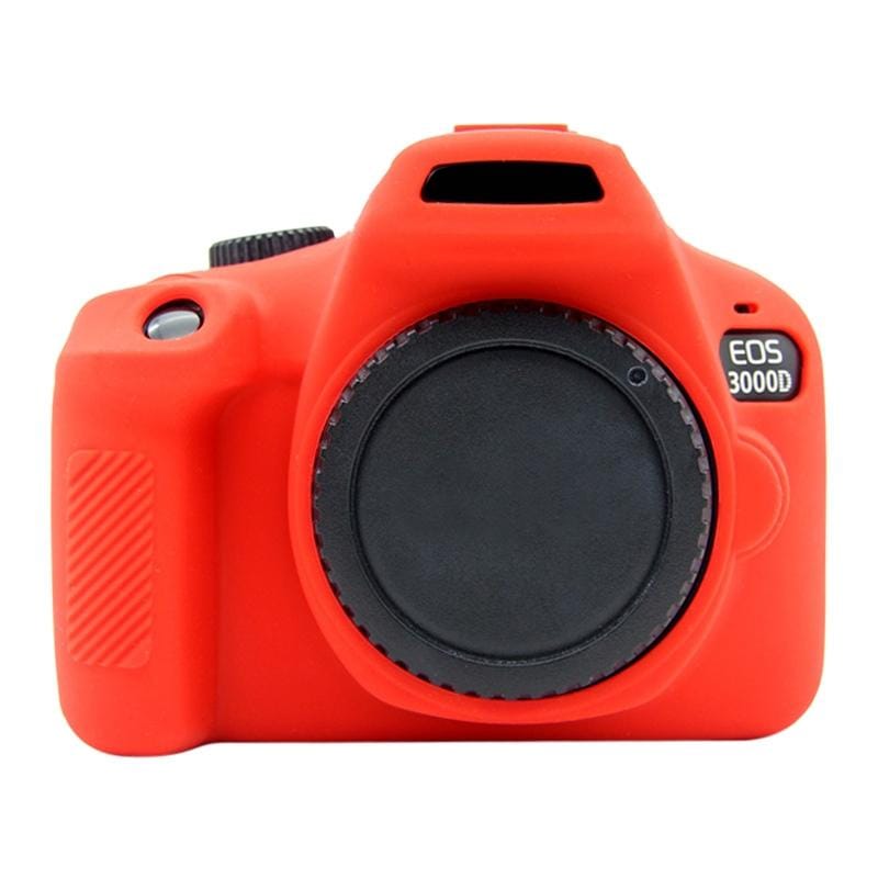 PULUZ Soft Silicone Protective Case for Canon EOS 3000D / 4000D (Red)