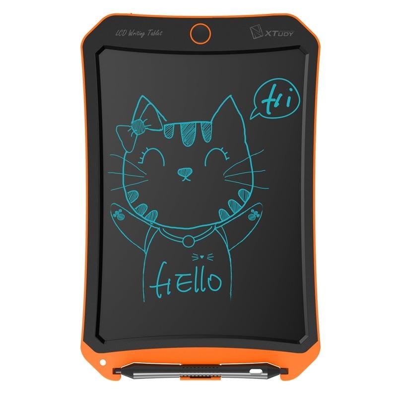 WP9309 8.5 inch LCD Monochrome Screen Writing Tablet Handwriting Drawing Sketching Graffiti Scribble Doodle Board for Home Office Writing Drawing (Orange)