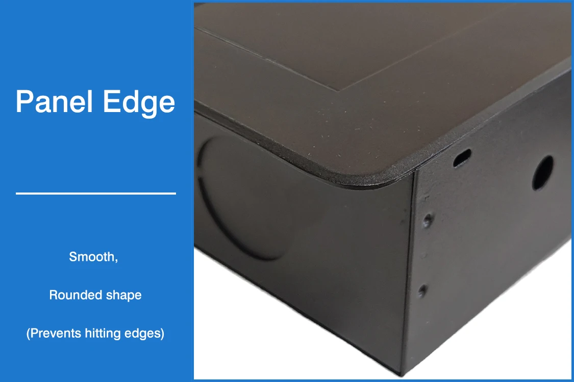 Desktop pop up Socket 3 EU plug with 1.8m power cable