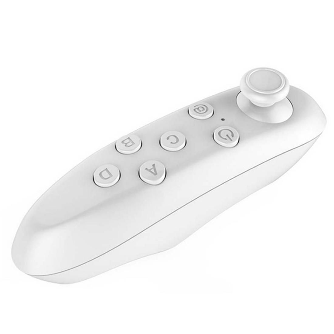 VR Box 3D Movie Games Virtual Reality Glasses Bluetooth Remote Controller (White)