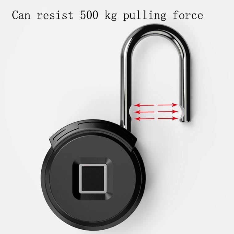 Locker USB Charging Smart Fingerprint Padlock Outdoor Remote Authorization Bluetooth Anti-Theft Lock