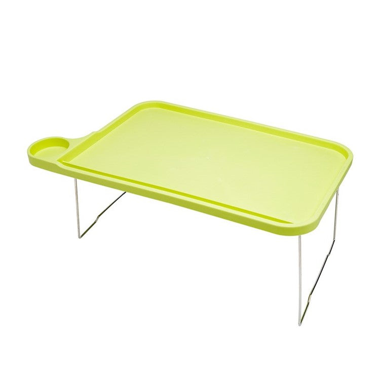 Foldable Portable Tablet Desk Computer Notebook Laptop Stand Food Tray for Bed Sofa - Green