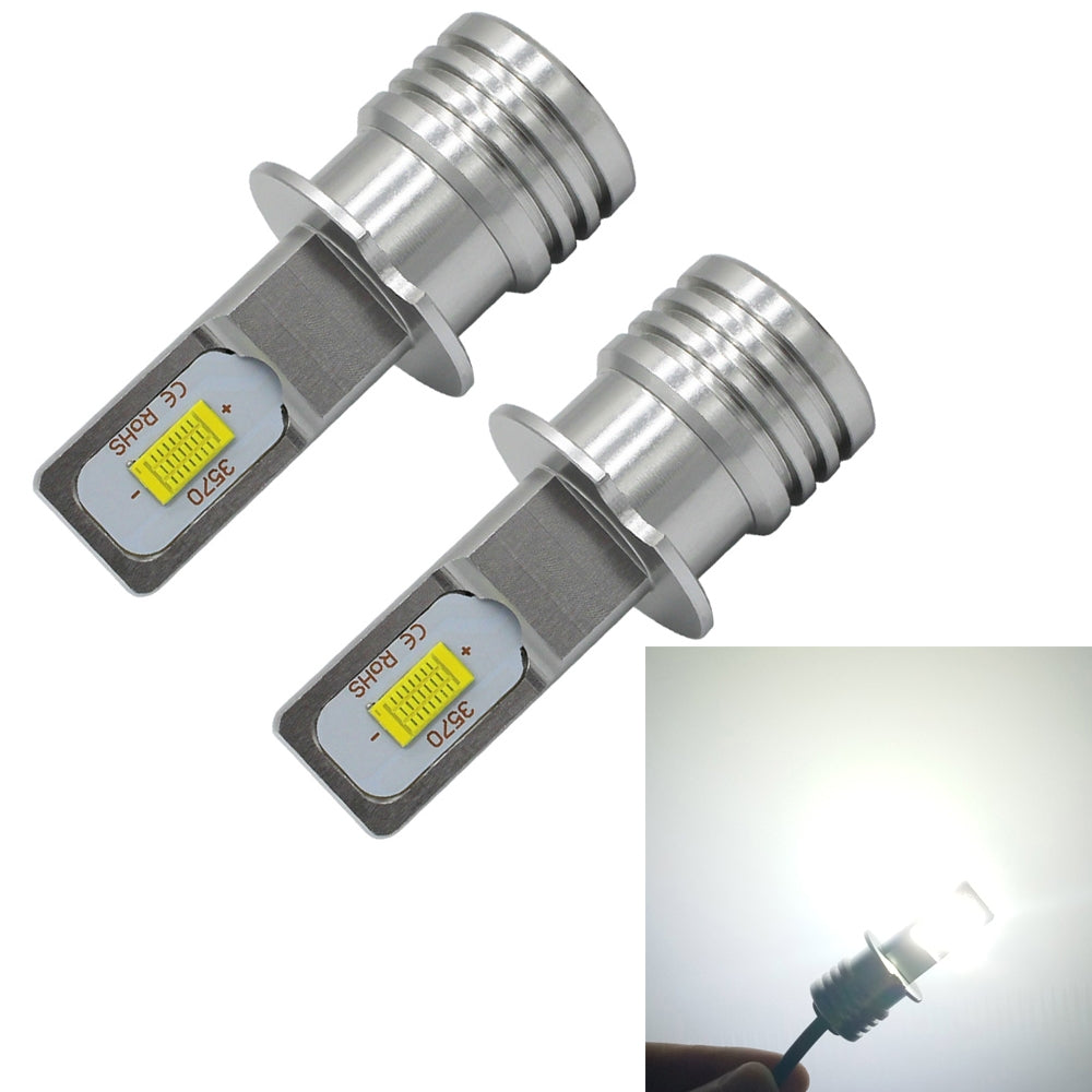 2 PCS H3 72W 1000LM 6000-6500K Super Bright Car Fog Light LED Bulbs, DC 12-24V(White Light)