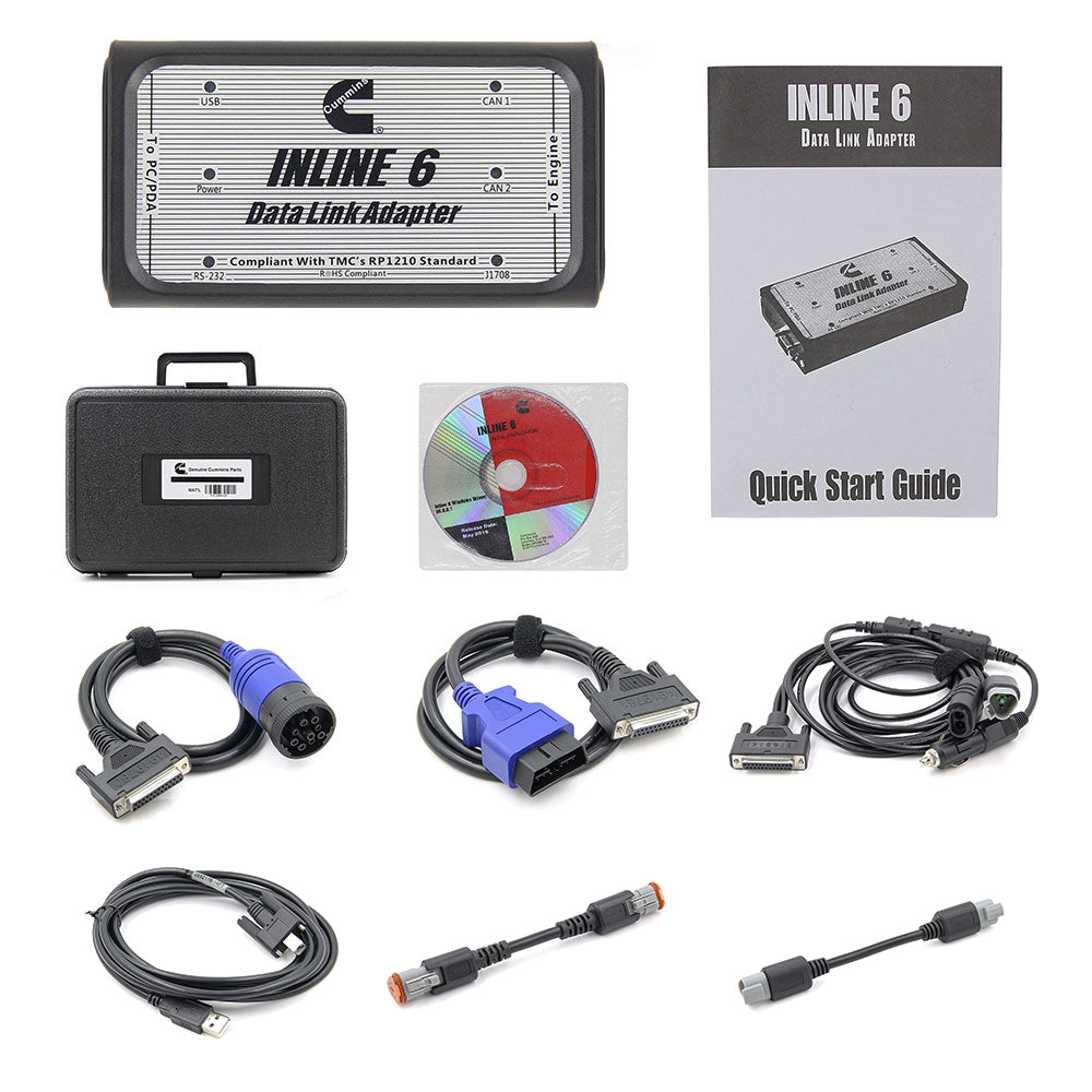 12V Cummins Inline6 Data Link Adapter Heavy Duty Diagnostic Tool Scanner