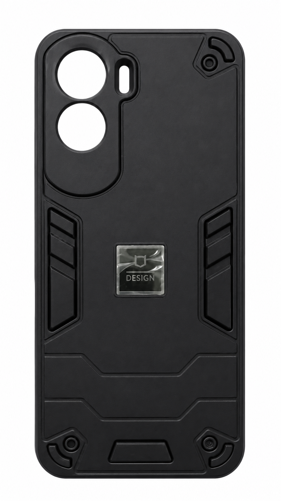 For Honor 90 Lite Shockproof Holder Phone Case(Black)