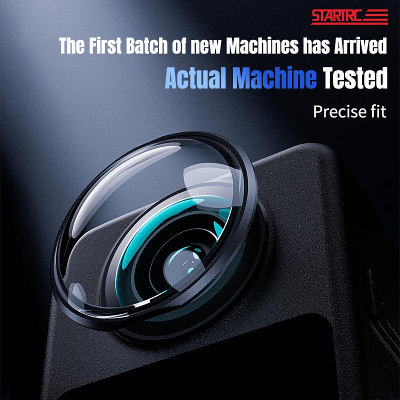 For DJI Osmo 360 STARTRC Lens Guard PC Protective Cover (Black)