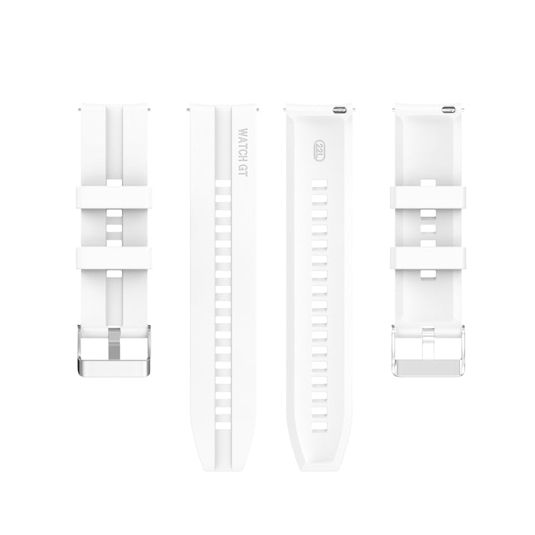 For Amazfit GTR 2e / GTR 2 22mm Silicone Replacement Strap Watchband with Silver Buckle, For Amazfit GTR 2e