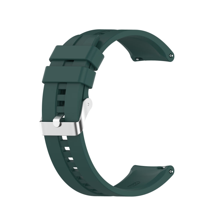 For Amazfit GTR 2e / GTR 2 22mm Silicone Replacement Strap Watchband with Silver Buckle, For Amazfit GTR 2e