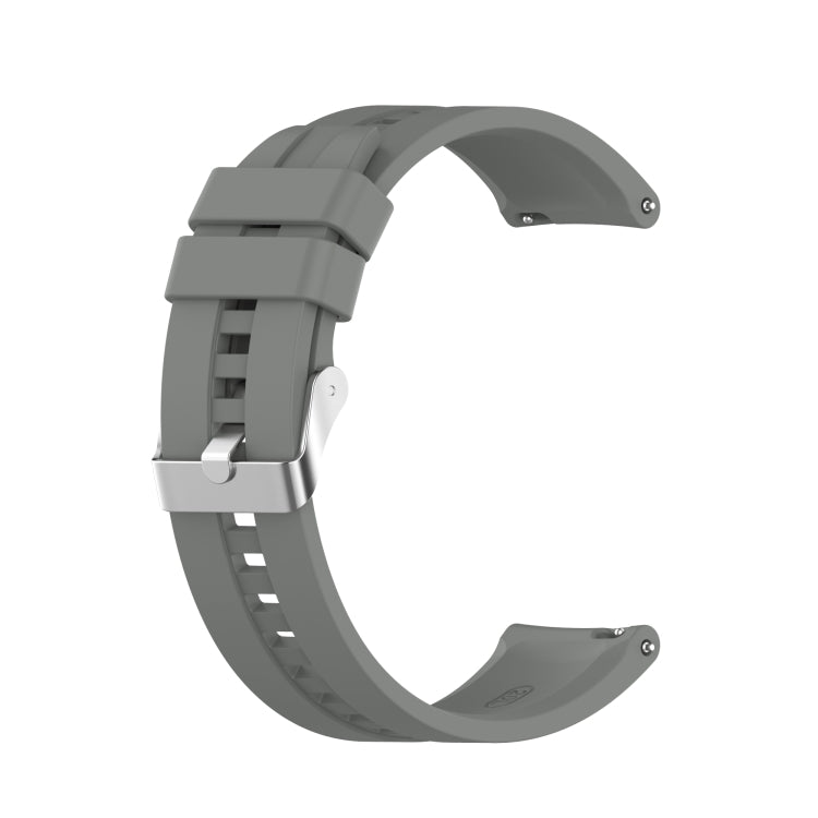 For Amazfit GTS 2e / GTS 2 20mm Silicone Replacement Strap Watchband with Silver Buckle, For Amazfit GTS 2e