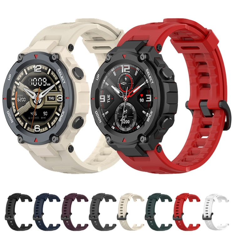 Silicone Replacement Strap Watchband with Dismantling Tools, One Size, For Amazfit T-Rex Pro / Amazfit T-Rex