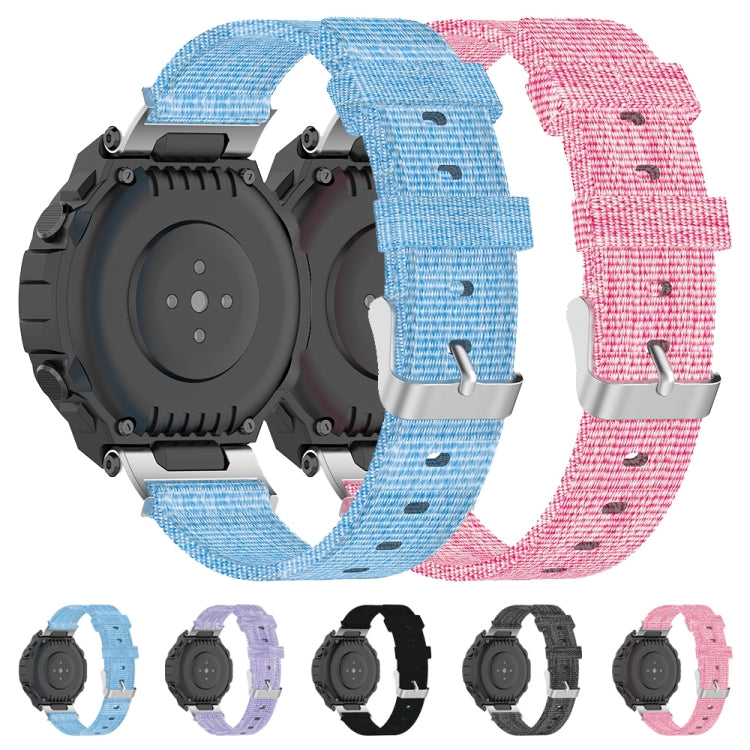 Nylon Canvas Replacement Strap Watchband with Dismantling Tools, One Size, For Amazfit T-Rex Pro / Amazfit T-Rex