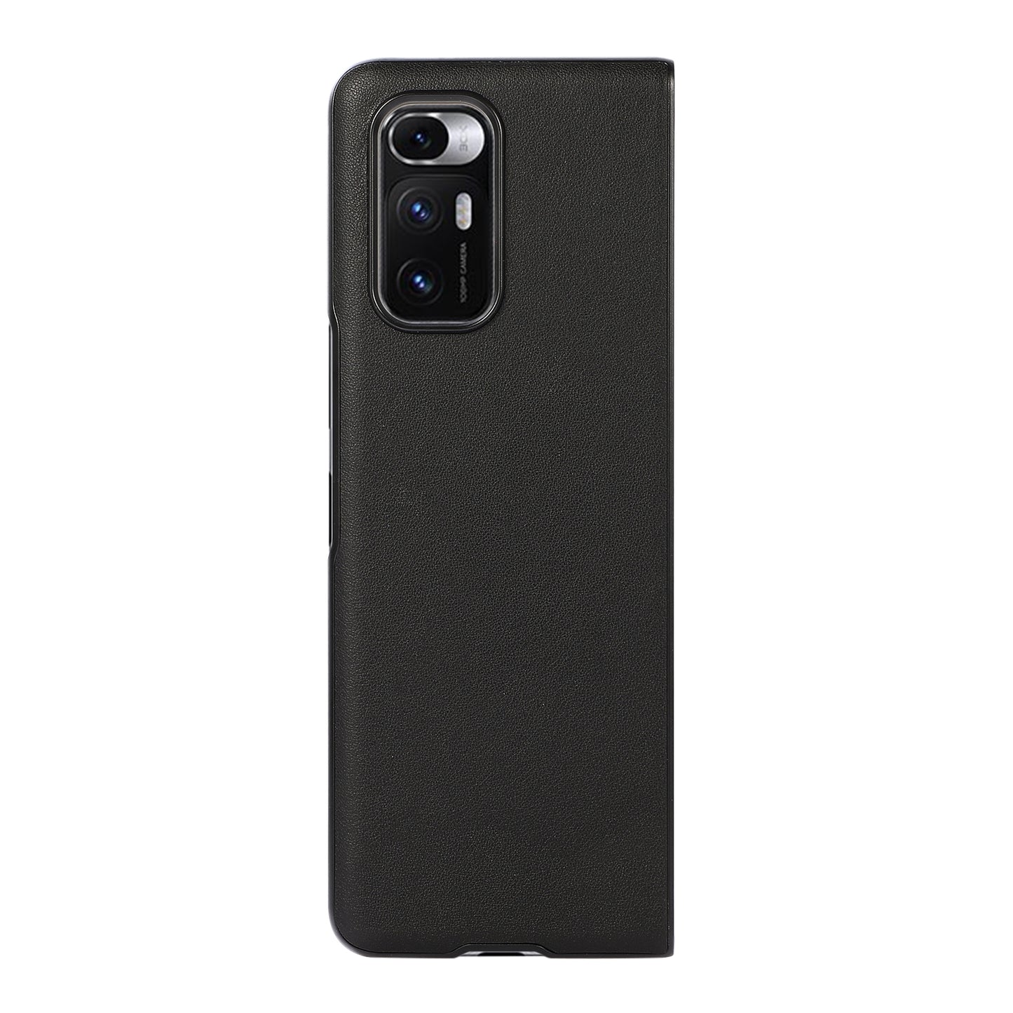 For Xiaomi Mi Mix Fold Genuine Leather Lambskin Texture Folding Protective Case(Black)