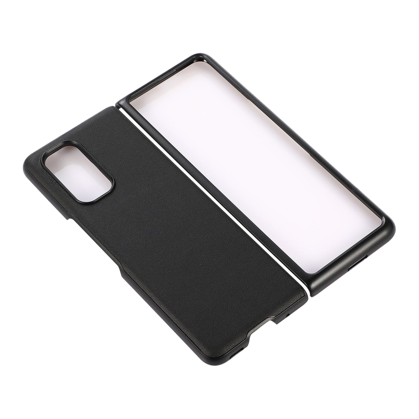 For Xiaomi Mi Mix Fold Genuine Leather Lambskin Texture Folding Protective Case(Black)