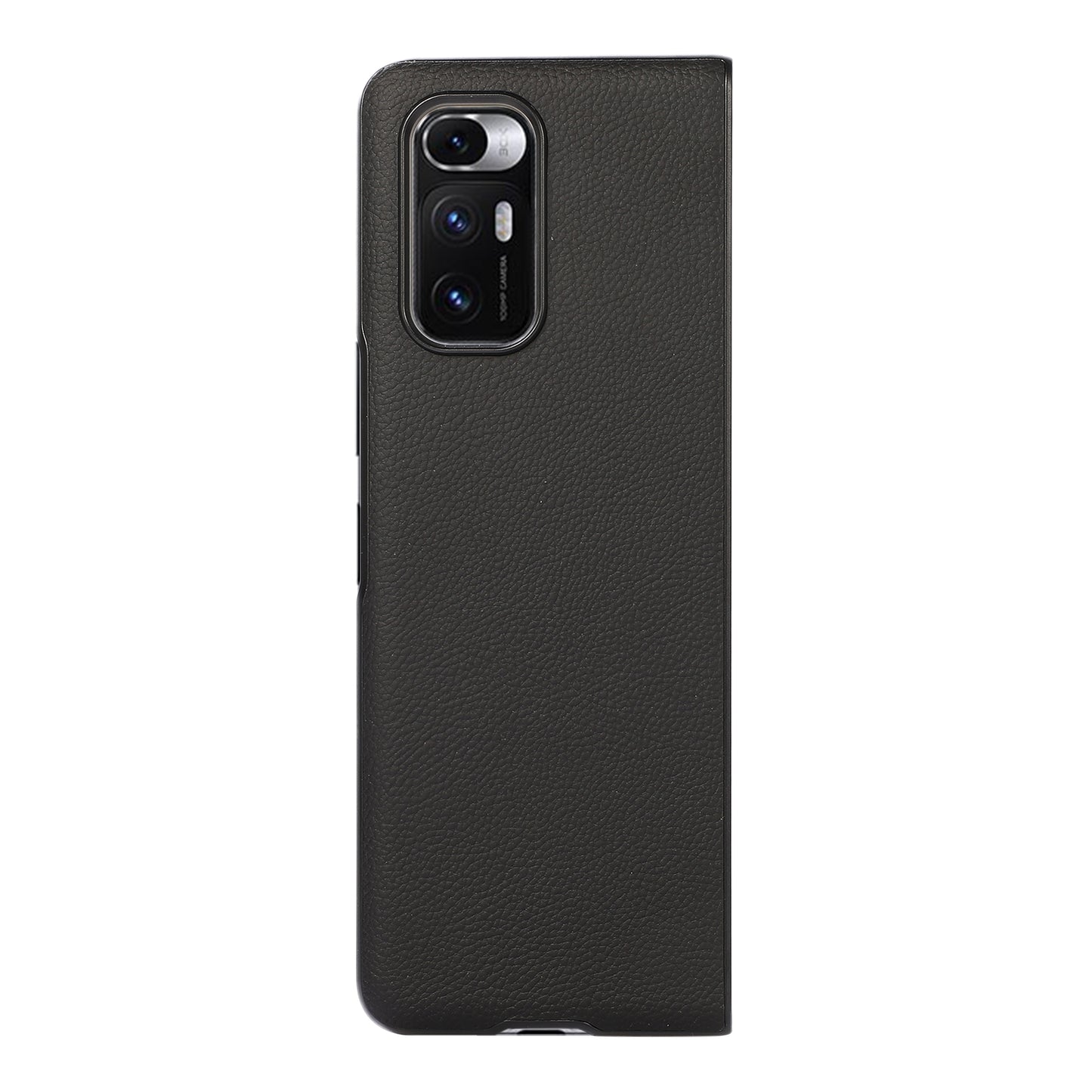 For Xiaomi Mi Mix Fold Genuine Leather Folding Protective Case(Black)