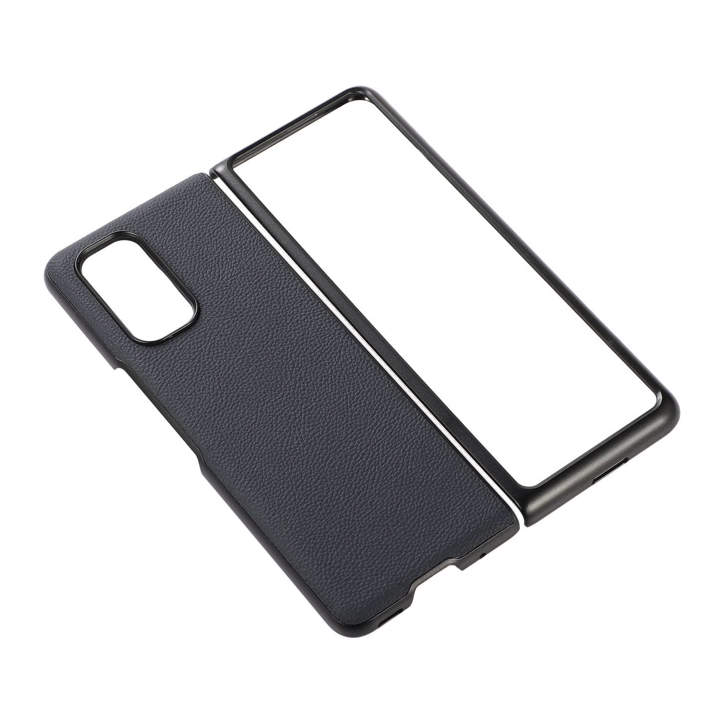 For Xiaomi Mi Mix Fold Genuine Leather Folding Protective Case(Blue)